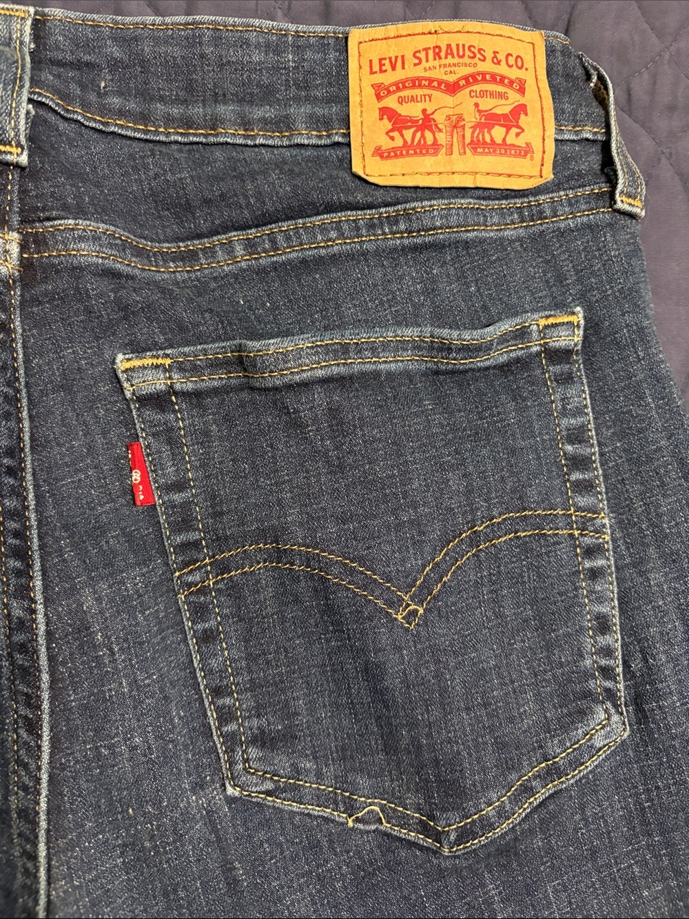 Levi's Women's Dark Blue Straight-Leg 👖